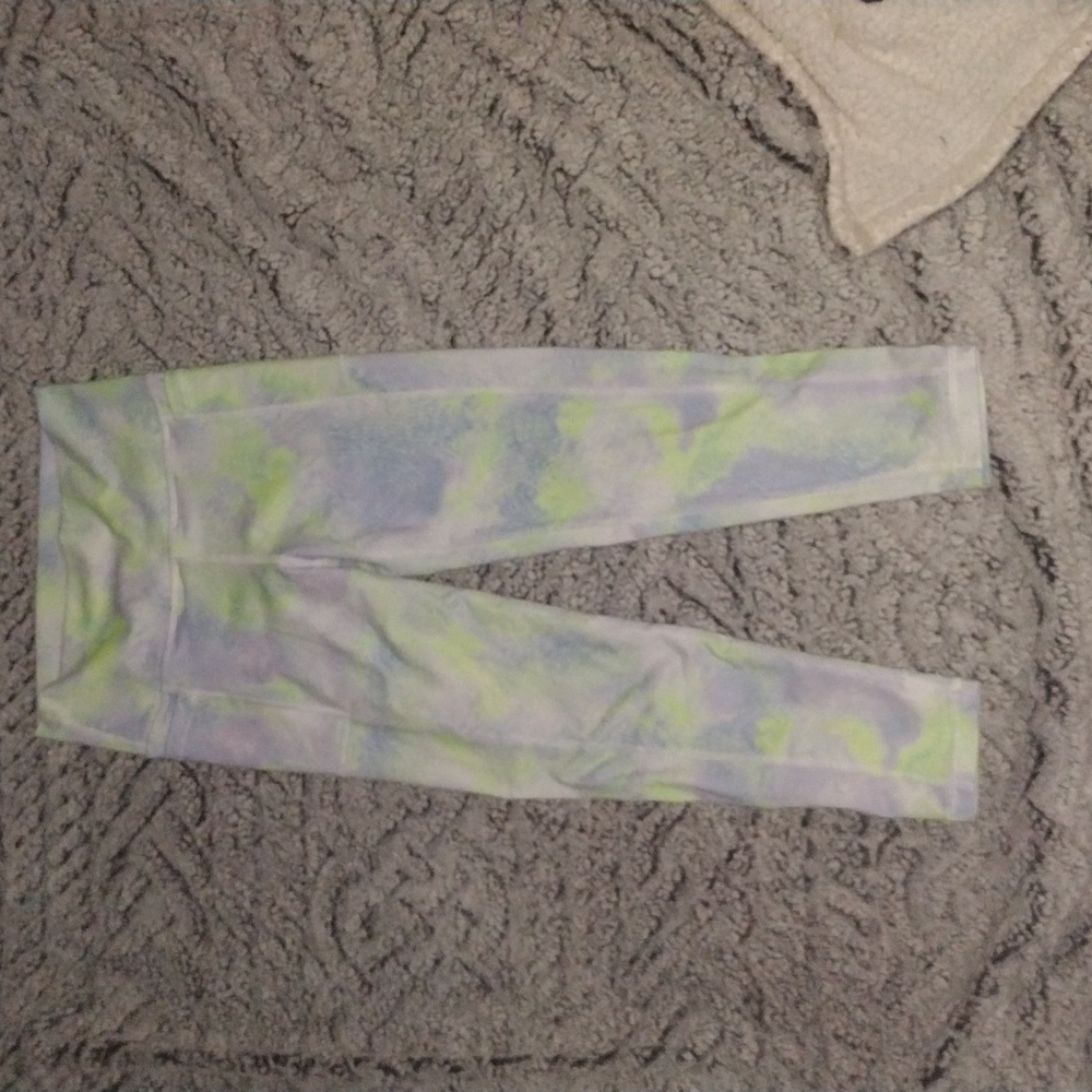 Neon green and grey Dicks Sporting Goods leggings